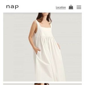Nap white sleep bunny dress